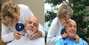 Imagem: Marisa e Luiz Inacio Lula da Silva Por causa da doença Lula raspa a barba e o cabelo