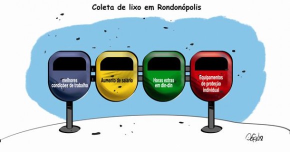 Imagem: charge4 Coleta de lixo em Rondonópolis