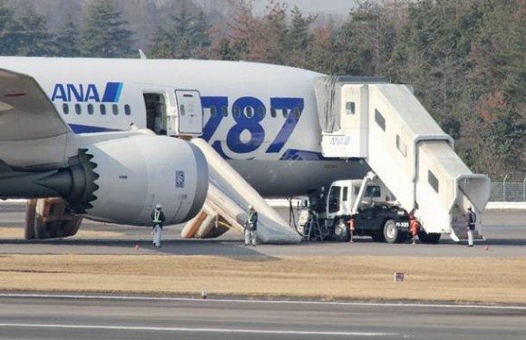Um problema em uma bateria provocou nesta quarta-feira (16) um pouso de emergência de um Boeing 787 Dreamliner da All Nippon Airways (ANA) no Japão. (Foto: Jiji Press/AFP)