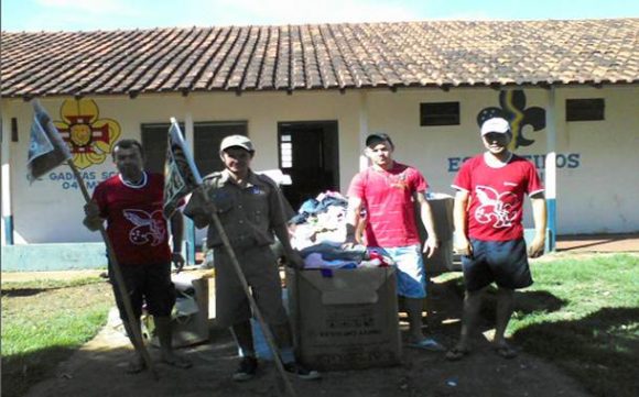 O Grupo de Escoteiros Gaditas Scout são uns dos colaboradores para a realização do Bazar da Casa do Adolescente