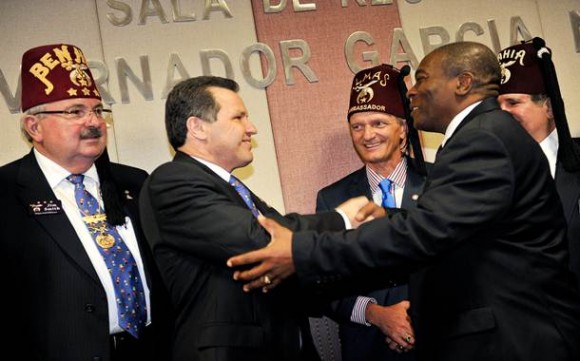 Governador reúne-se com autoridades da cúpula do Shrine Internacional. Foto: Mayke Toscano/Secom-MT