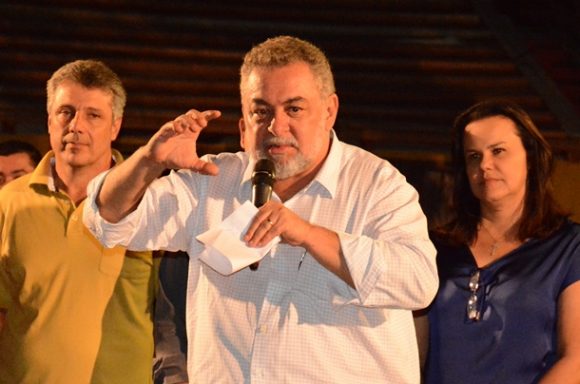 Percival Muniz (PPS), durante o evento de lançamento da nova secretaria - Foto: Ronaldo Teixeira / AGORA MT