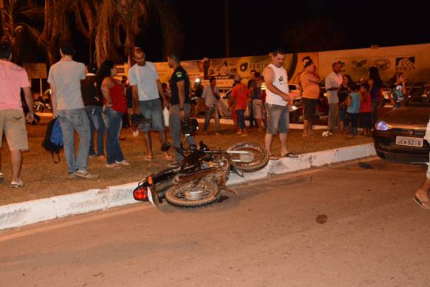 Imagem: Motocicleta envolvida no acidente - Foto: Ricardo Costa/AGORA MT