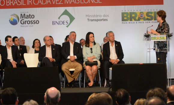 Dilma durante o seu discurso - Foto: AGORA MT