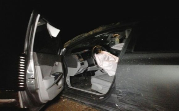 Carro envolvido no acidente - Foto: Jose Antonio Araújo / AGORA MT