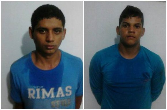Jeferson Zeferino da Silva e Rudney Barros da Silva foram presos em flagrante – Foto da assessoria 
