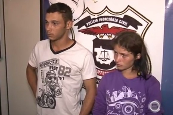 Padrasto e mãe presos pela PJC - Foto: TV Cidade Record