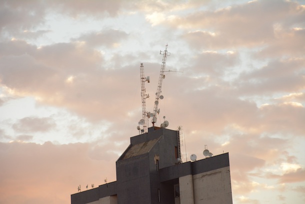 Torre do alto do prédio Acir - Foto: Varlei Cordova / AGORA MT