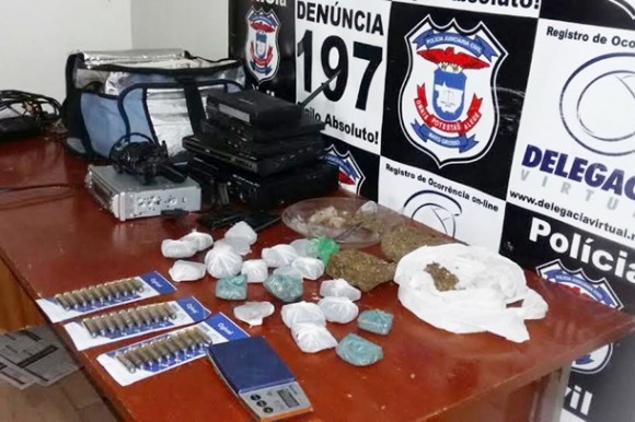 Produtos apreendidos pela polícia - Foto: José Antônio Araújo / Correspondente AGORA MT
