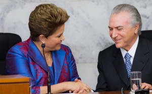 Presidente Dilma Rousseff (PT) junto com o seu vice Michel Temer (PMDB)- Foto: reprodução