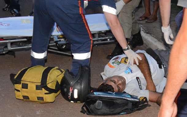 Sargento foi alvejado com três tiros - Foto: Messias Filho / AGORA MT