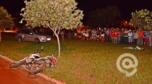 O crime ocorreu próximo ao campo de futebol no Jardim Atlântico - Foto: Messias Filho / AGORA MT