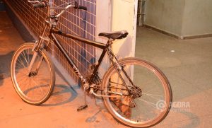 Bicicleta usada pelo menor para roubar celular-Foto;Messias Filho/AGORA MT