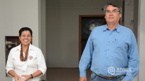 Diretores administrativos da Santa Casa de Rondonópolis, Maria Marleide Narciso e Kemper - Foto: Varlei Cordova / AGORA MT
