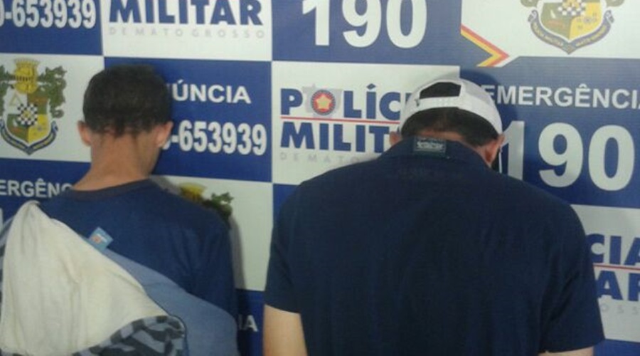 Suspeitos detidos - Foto: Alison Carvalho / AGORA MT