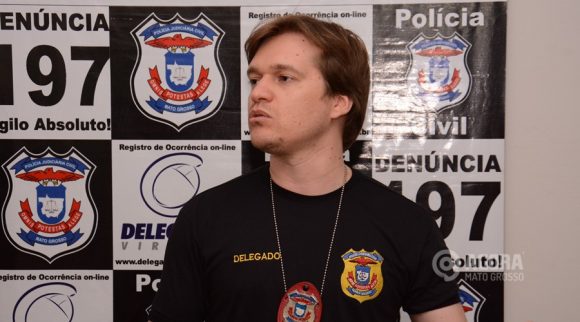 Edeson Peixoto delegado da Policia Civil da cidade de Guiratinga . Foto : Messias Filho / AGORA MT