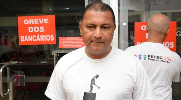 Luiz Carlos Morais Delgado presidente do sindicato dos bancários - Foto : Messias Filho / AGORA MT