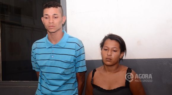 Suspeitos presos pela Policia Militar por porte ilegal de arma e direção perigosa - Foto : Messias Filho / AGORA MT