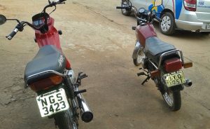 Motocicletas usadas pelos suspeitos - Foto: Divulgação / PM