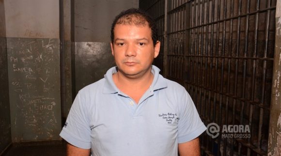 Suspeito de duplo homicídio preso por policiais civis - Foto : Messias Filho / AGORA MT