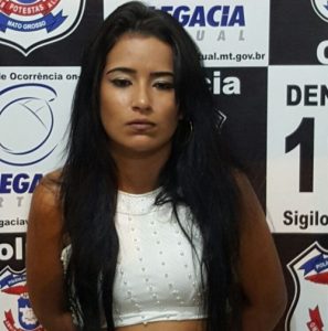 Bruna foi presa em sua festa de aniversário - Foto: Polícia Civil de MT