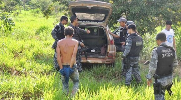 Apenas um dos suspeitos foi preso - Foto: Juína News 