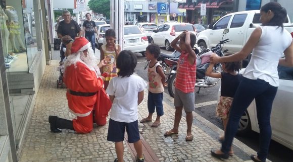 Papai Noel no Centro de Rondonópolis - Foto: assessoria 
