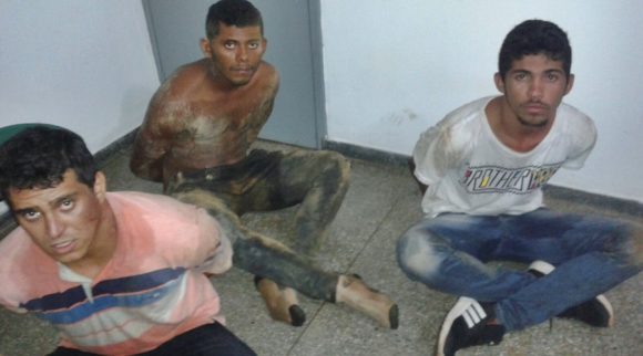 Suspeitos de assalto ao Correios de Guiratinga - Foto : Polícia Militar