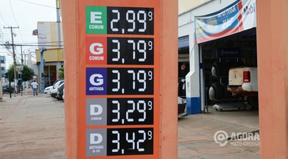 Preços dos combustiveis em Rondonópolis.Foto:Varlei Cordova/AGORAMT