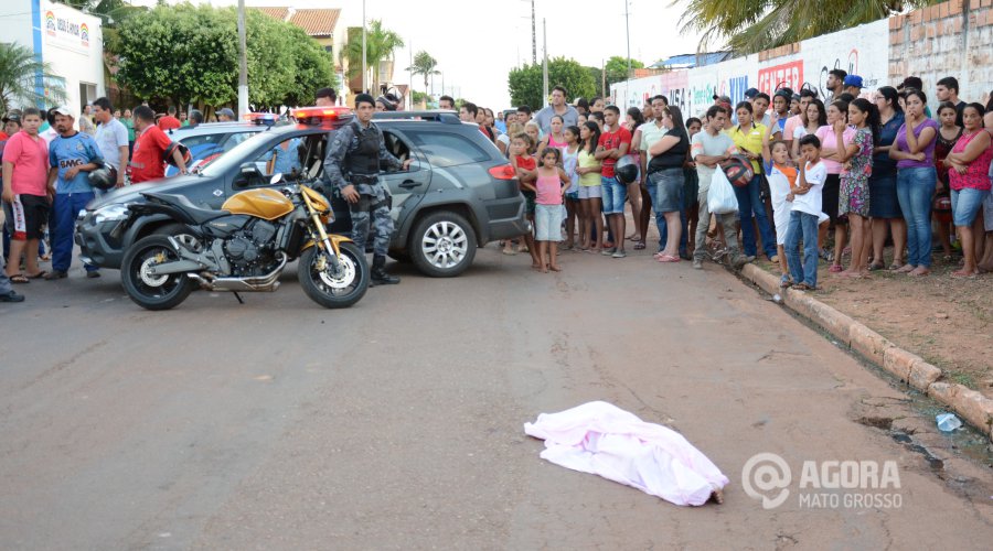 Ana Clar de 9 anos morreu atropelada - Foto: Varlei Cordova / AGORA MT