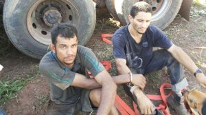 Suspeitos presos em Jucimeire pela PM e PJC- Foto: PM