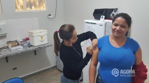 Vacinação em Alto Taquari - Foto: Aparecido Marden / AGORA MT