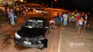 Danilo Fernandes vitima de acidente na rotatoria da MT 270 na Vila Paulista - Foto: Varlei Cordova/ AGORA MT