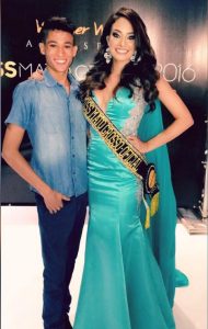 Jayson e a Miss Mato Grosso 2015 Camilla Della Valle Obersteiner - Foto: Reprodução