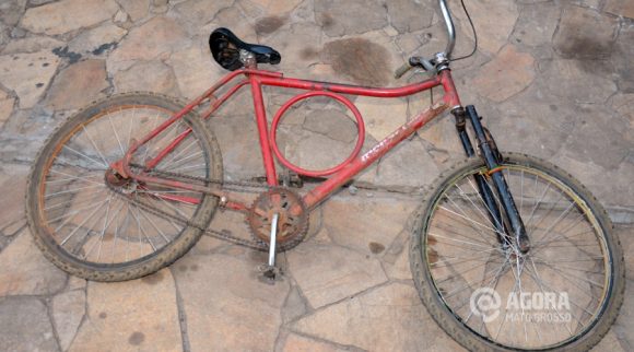 Bicicleta utilizada no crime