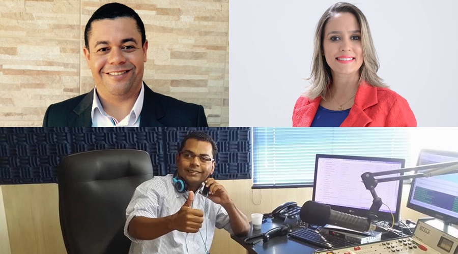 Gilbert Regis, Kalynca Meirelles e Paulinho Boa Pessoa fazem parte dos candidatos da comunicação - Fotomontagem AGORA MT