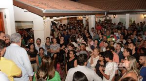 Reunão na residência do prefeito Percival Muniz - Foto Messias Filho / AGORA MT