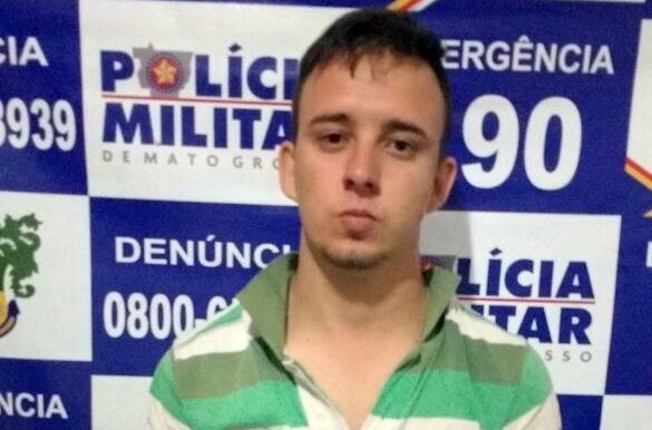 Julio Wagner preso pela polícia de pedra preta - Foto : PM