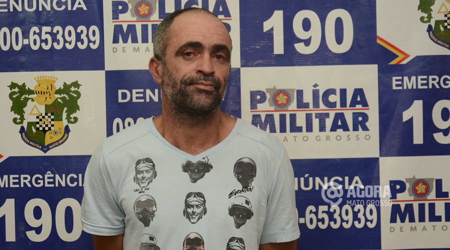 Demostenes Miranda Macedo preso por cumprimento de mandado de prisão - Foto : Messias Filho / AGORA MT