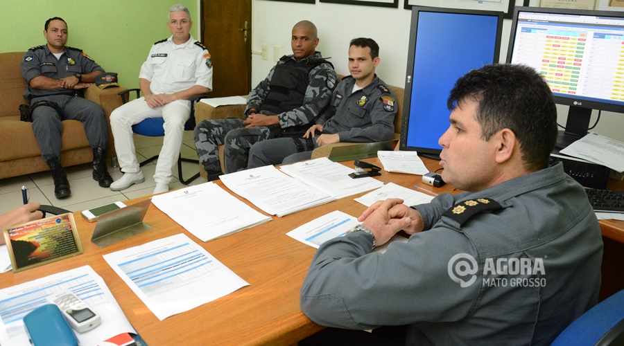 Reunião com o comando da região sul - Foto : Varlei Cordova / AGORA MT
