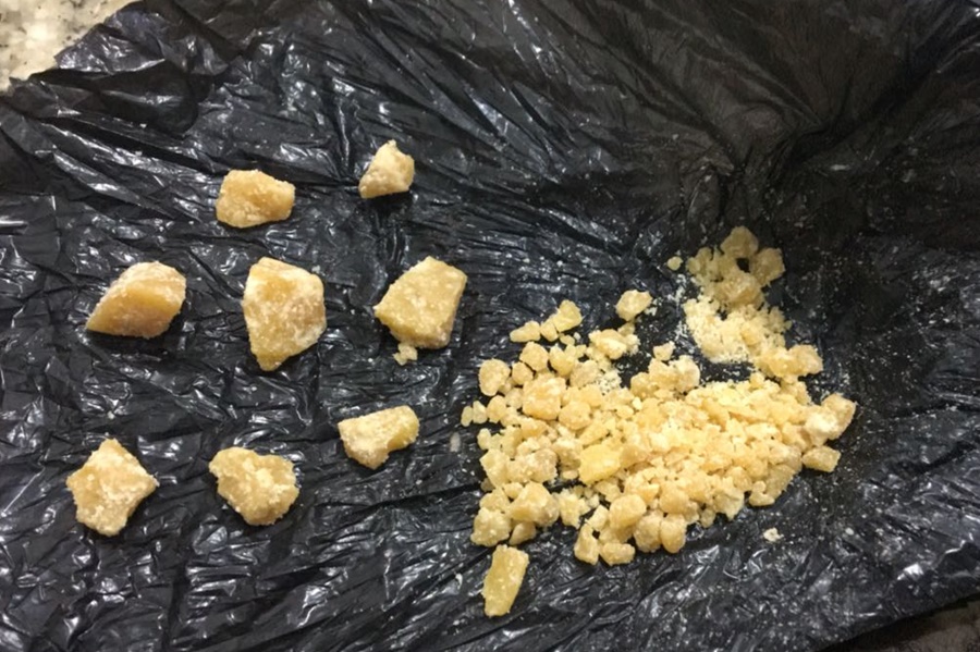 Parte da droga encontrada dentro da casa - Foto: Divulgação/ PM BG