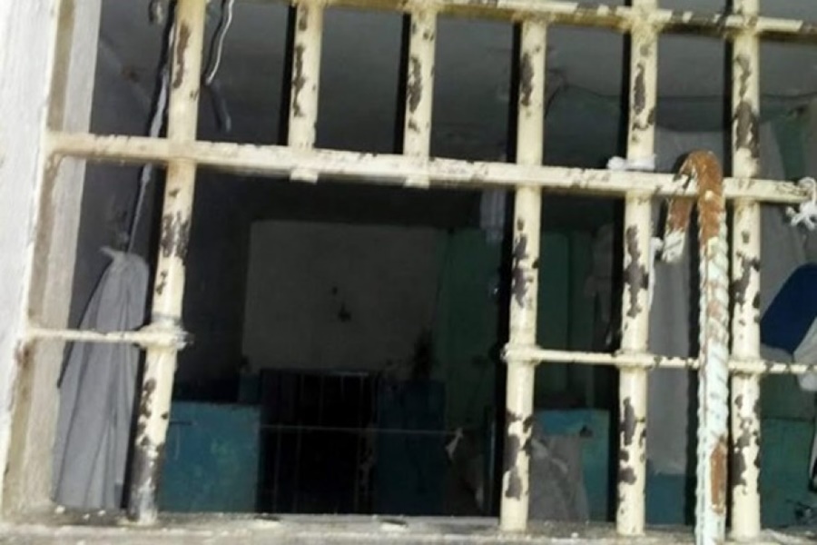 Imagem: cela serrada por bandidos