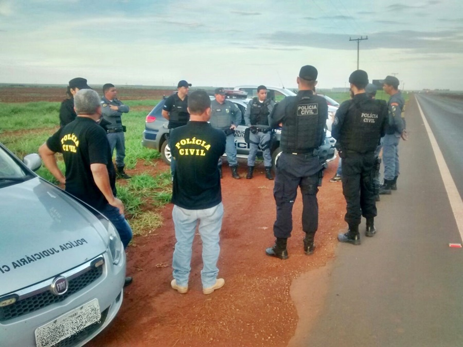 Imagem: operação feita pela polícia civil e militar em itiquira