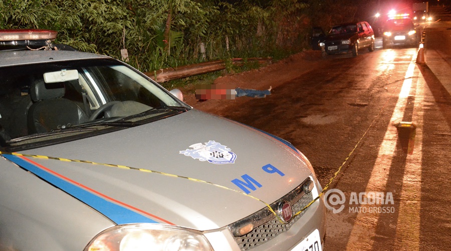Acidente com vítima fatal na avenida Bandeirante - Foto : Messias Filho / AGORA MT