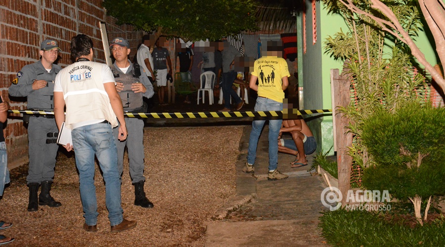 Pericia Técnica no local do homicídio - Foto : Messias Filho / AGORA MT