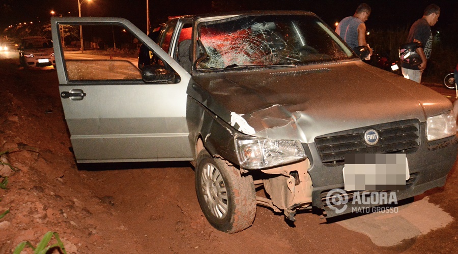 Veículo envolvido no acidente com vítima fatal - Foto : Messias Filho / AGORA MT