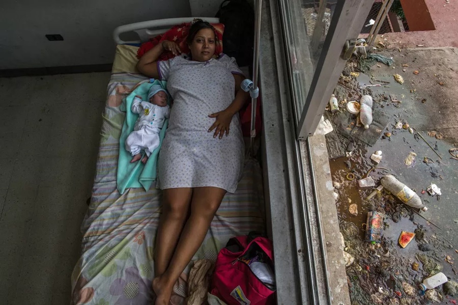Imagem: hospitais em precariedade na Venezuela