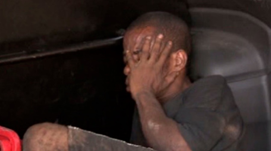 Imagem: ladrão fica preso em chaminé