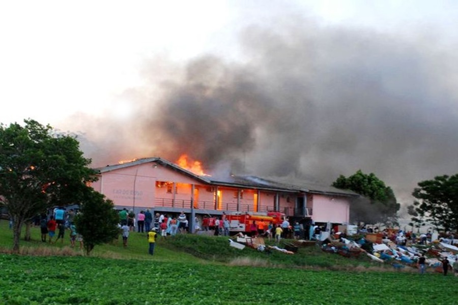 Imagem: lar dos idosos é atingido por incêndio