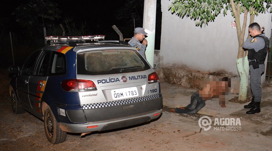 Vítima de tentativa de homicídio na vila Poroxo - Foto : Messias Filho / AGORA MT